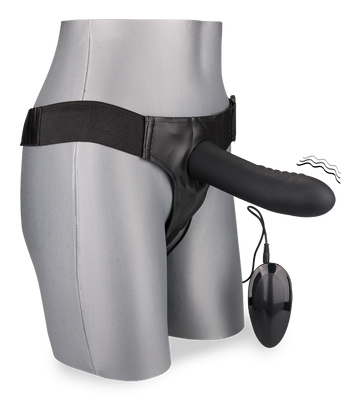 Gode ceinture creux en silicone vibrant large