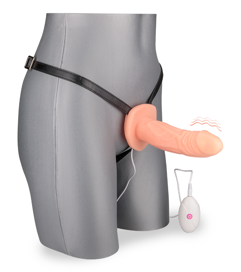 Gode ceinture creux vibrant 10 modes