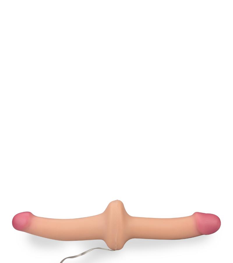 Gode ceinture double vibrant