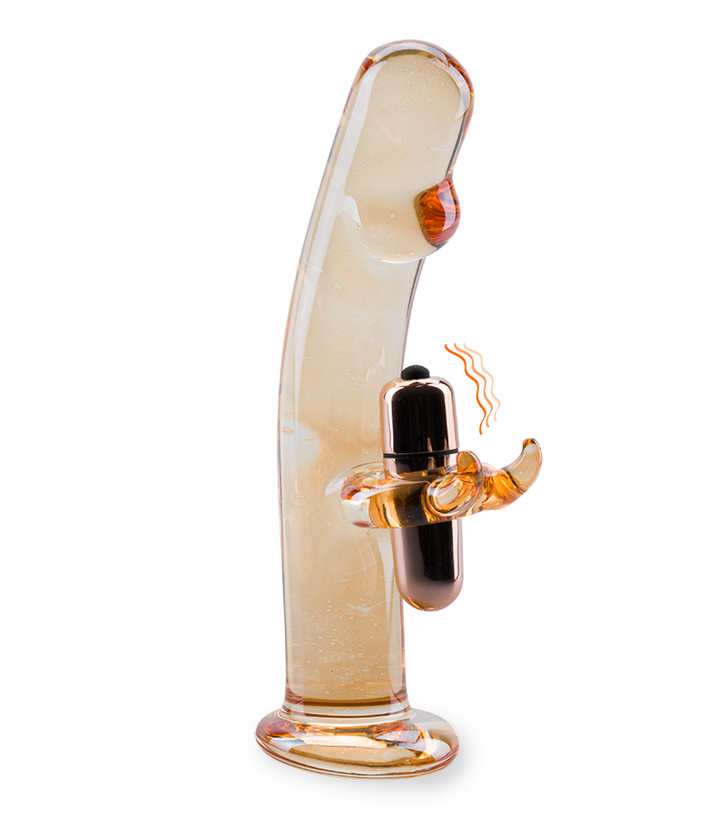 Gode en verre rabbit vibrant Mr Pleasure