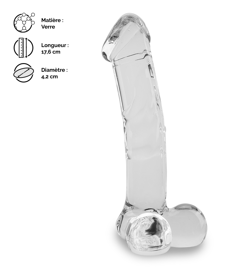 Gode en verre réaliste Henry