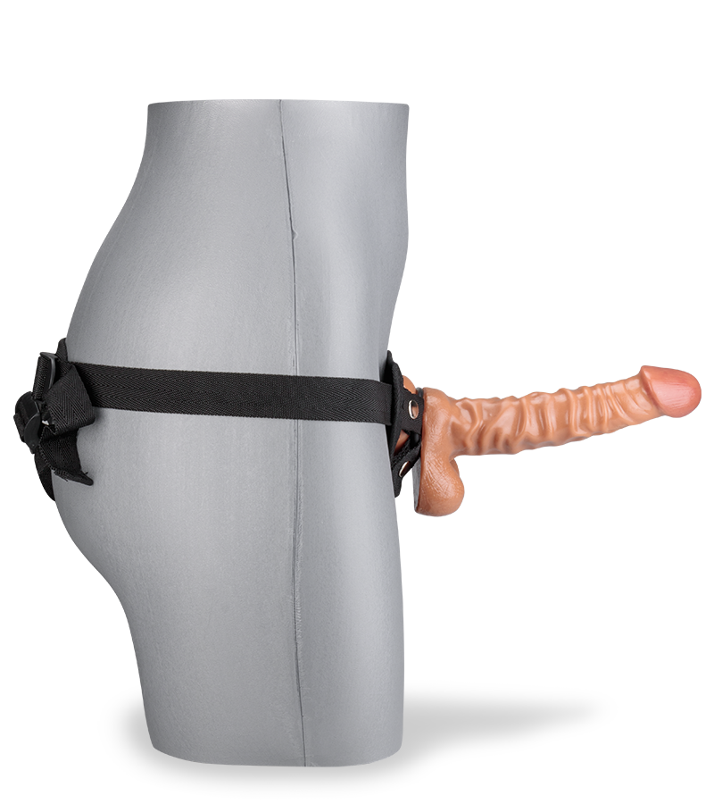 Gode Harnais avec Long Gode Ventouse A Relief