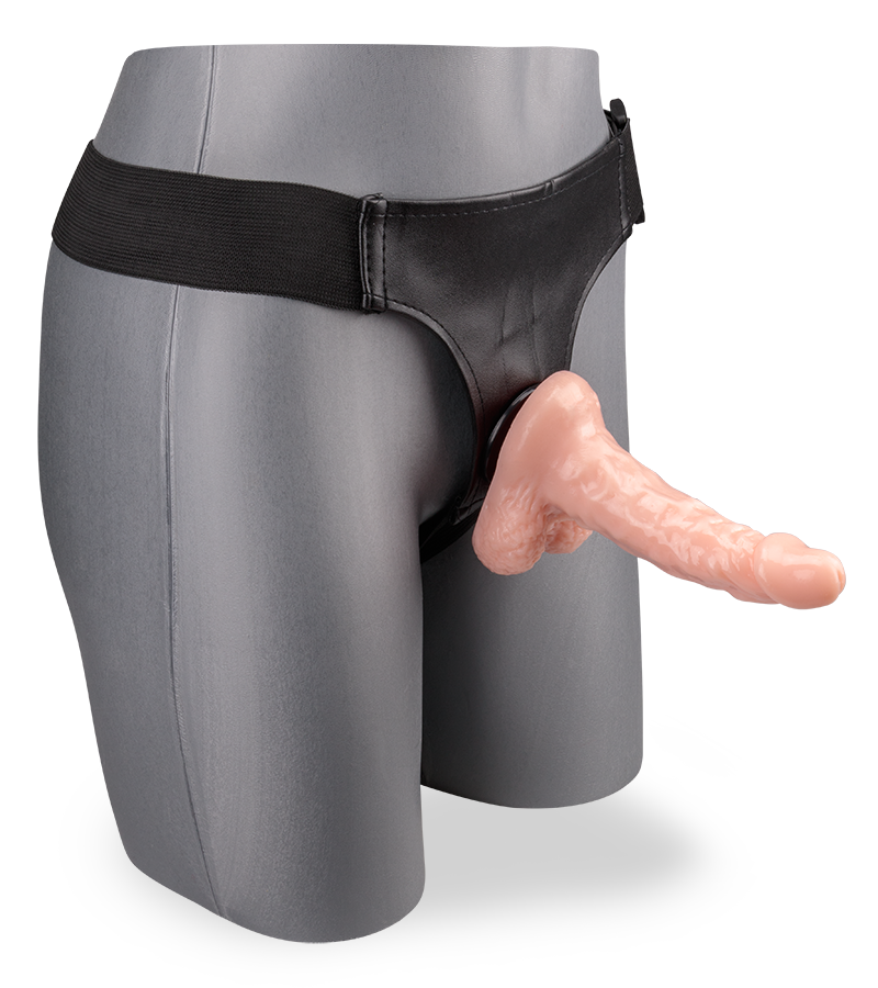 Gode harnais O-Ring peau claire