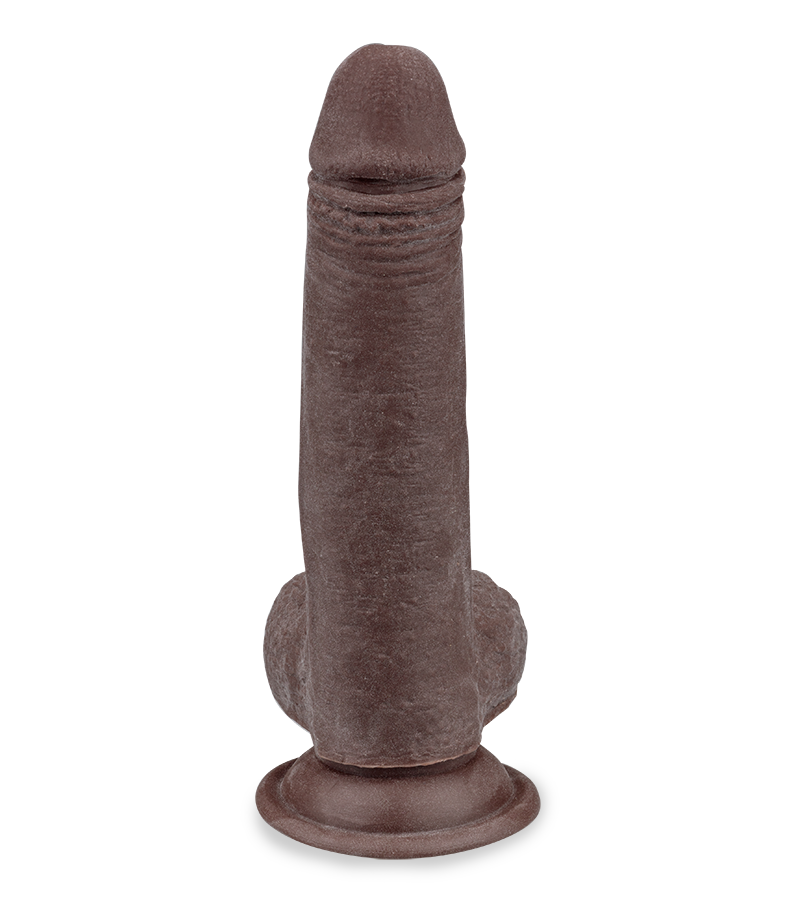 Gode ventouse articulé 17,5 cm Real Skin