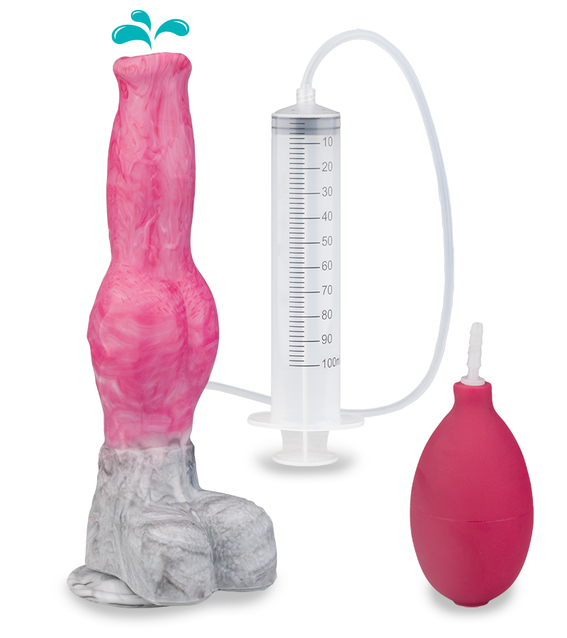 Gode ventouse chien éjaculateur Dobermann