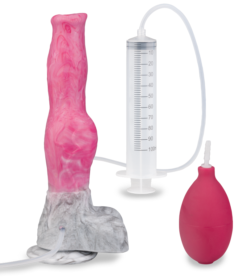 Gode ventouse chien éjaculateur Dobermann