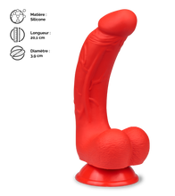 Charger l'image dans la galerie, Gode ventouse courbé silicone