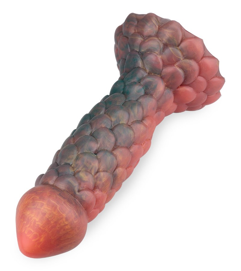 Gode ventouse dragon à écailles 19,0cm