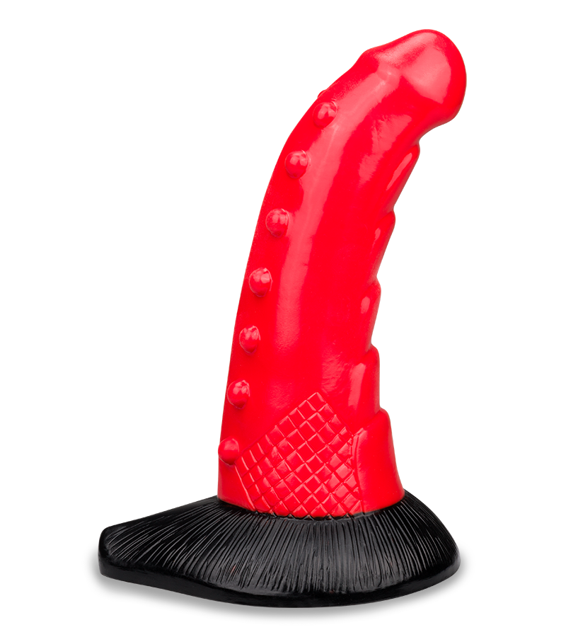 Gode ventouse dragon courbé 23,5cm