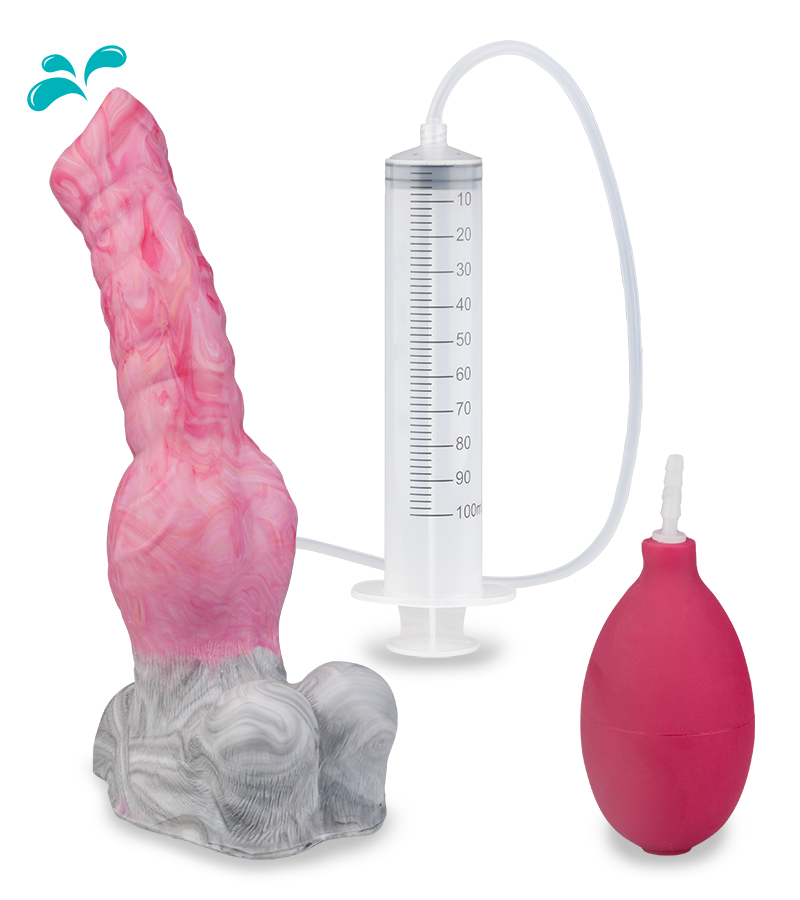 Gode ventouse éjaculateur animal Loup