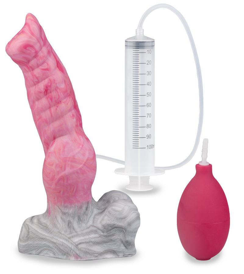 Gode ventouse éjaculateur animal Loup