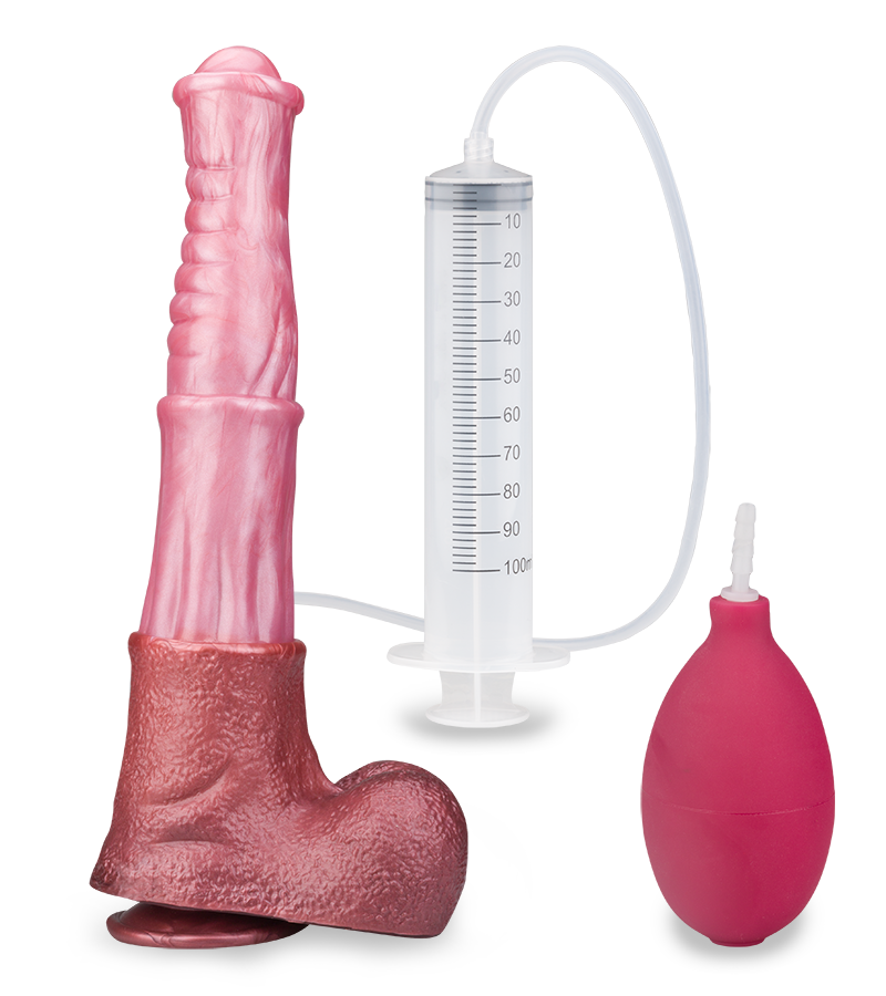 Gode ventouse éjaculateur cheval 32,0cm