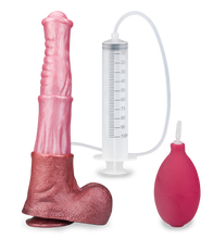Charger l'image dans la galerie, Gode ventouse éjaculateur cheval 32,0cm