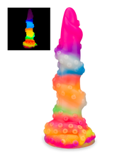 Charger l'image dans la galerie, Gode ventouse tentacule phosphorescent Cthulhu