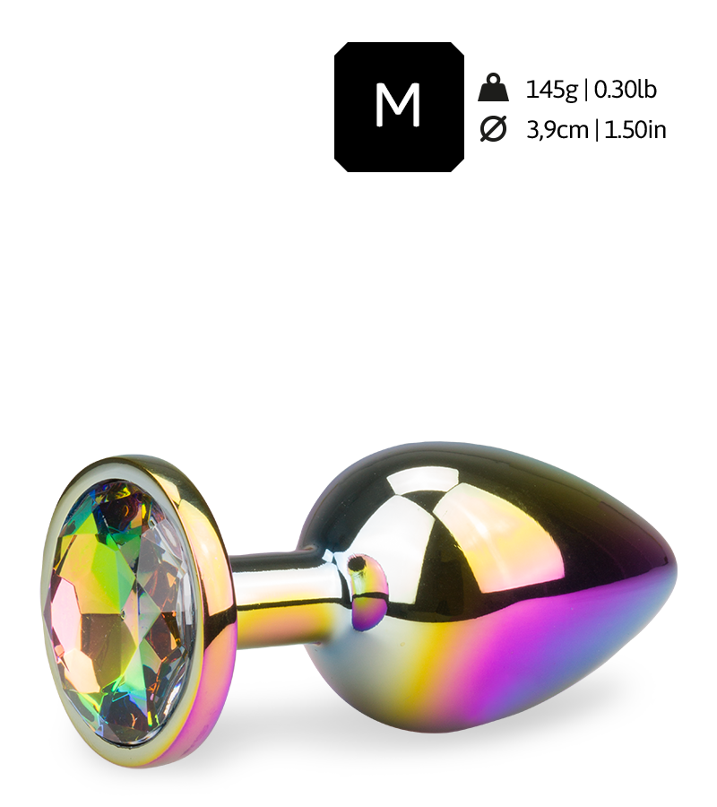 Gros bijou anal rosebud arc en ciel