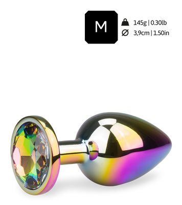 Gros bijou anal rosebud arc en ciel