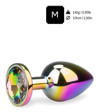 Gros bijou anal rosebud arc en ciel