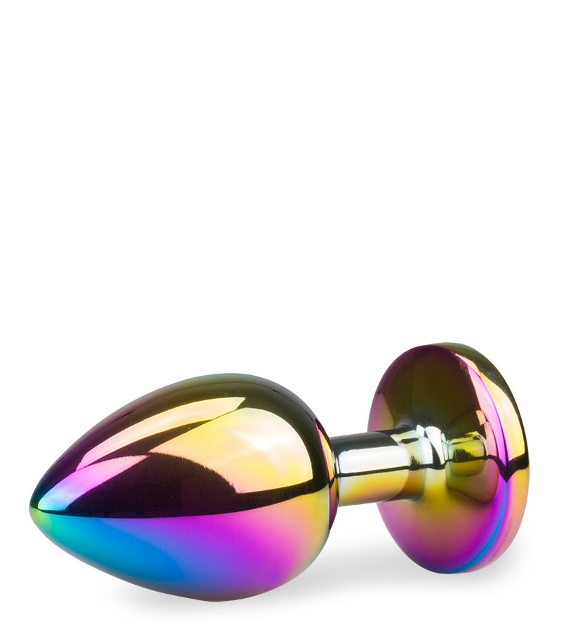 Gros bijou anal rosebud arc en ciel
