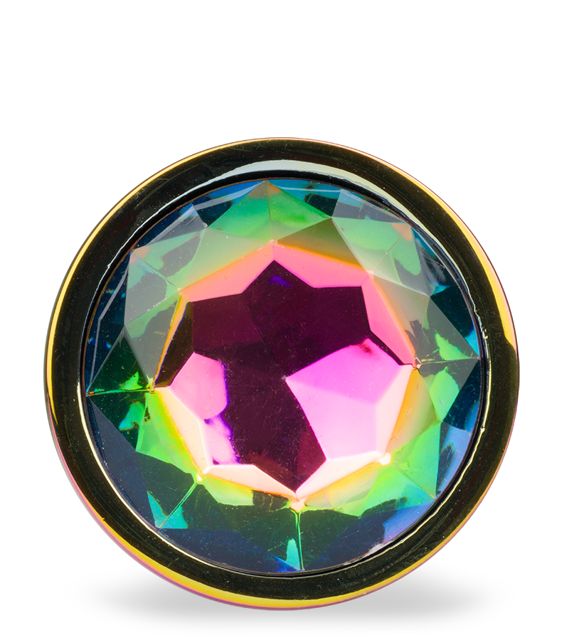 Gros bijou anal rosebud arc en ciel