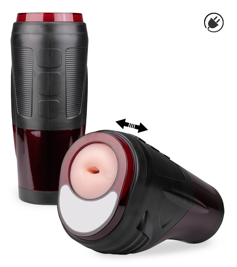 Gros masturbateur télescopique ultra puissant T-Rex