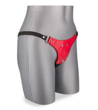 Charger l'image dans la galerie, Harnais cuir rouge pour gode