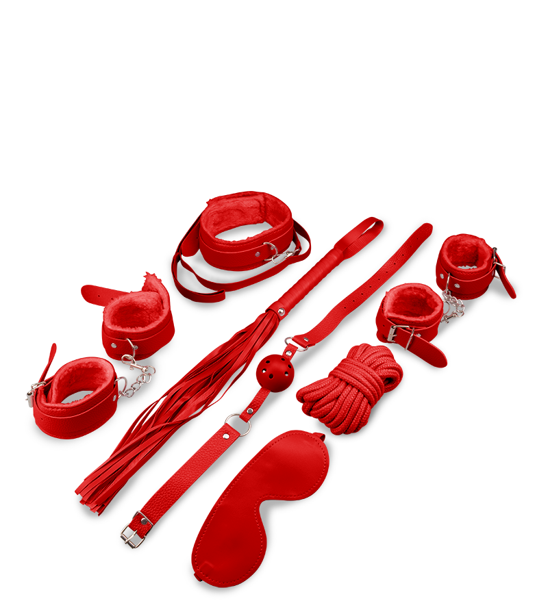 Kit BDSM bondage 8 pièces