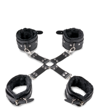 Charger l'image dans la galerie, Kit bondage menottes et attache en croix