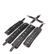 Charger l'image dans la galerie, Kit bondage menottes et attache en croix