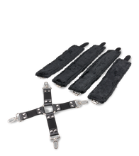 Charger l'image dans la galerie, Kit bondage menottes et attache en croix