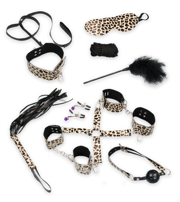 Kit jouets et accessoires bdsm 11 pièces