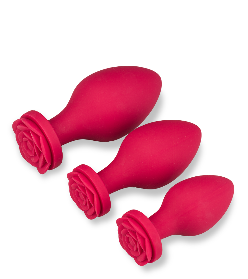 Lot de 3 plugs en silicone Forever