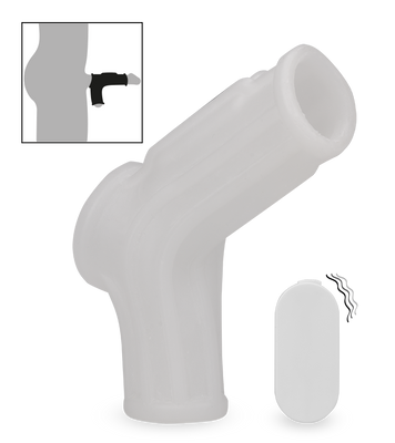 Manchon de pénis et testicules vibrant strié Everest