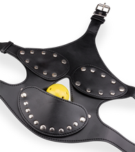 Charger l'image dans la galerie, Masque BDSM en similicuir avec gag-ball