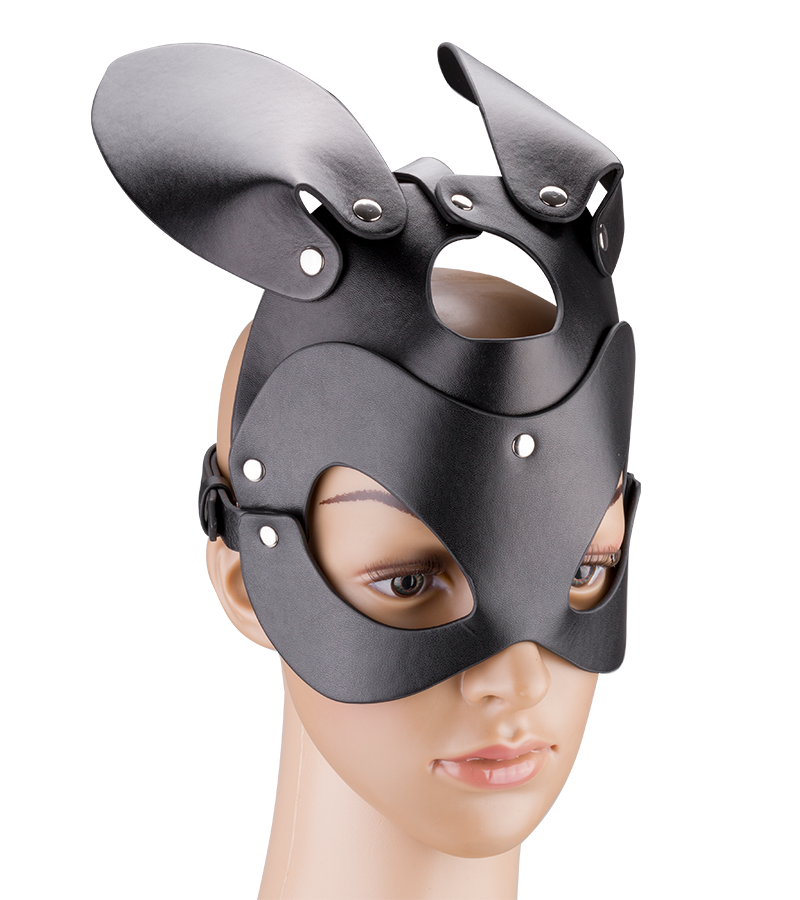 Masque de lapin en similicuir