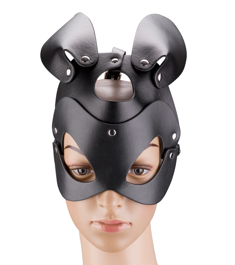 Masque de lapin en similicuir
