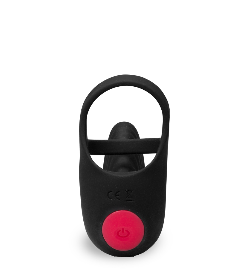 Masseur de testicules double anneau cockring vibrant Shape