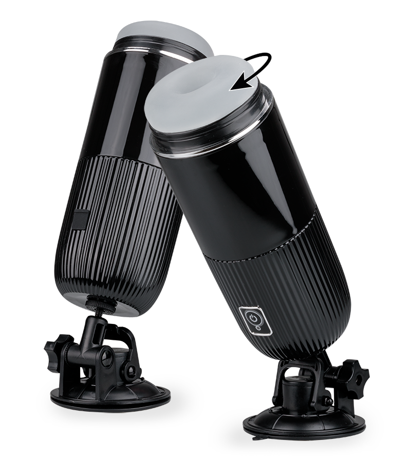 Masturbateur Ă  gaine rotative et ventouse Spinny