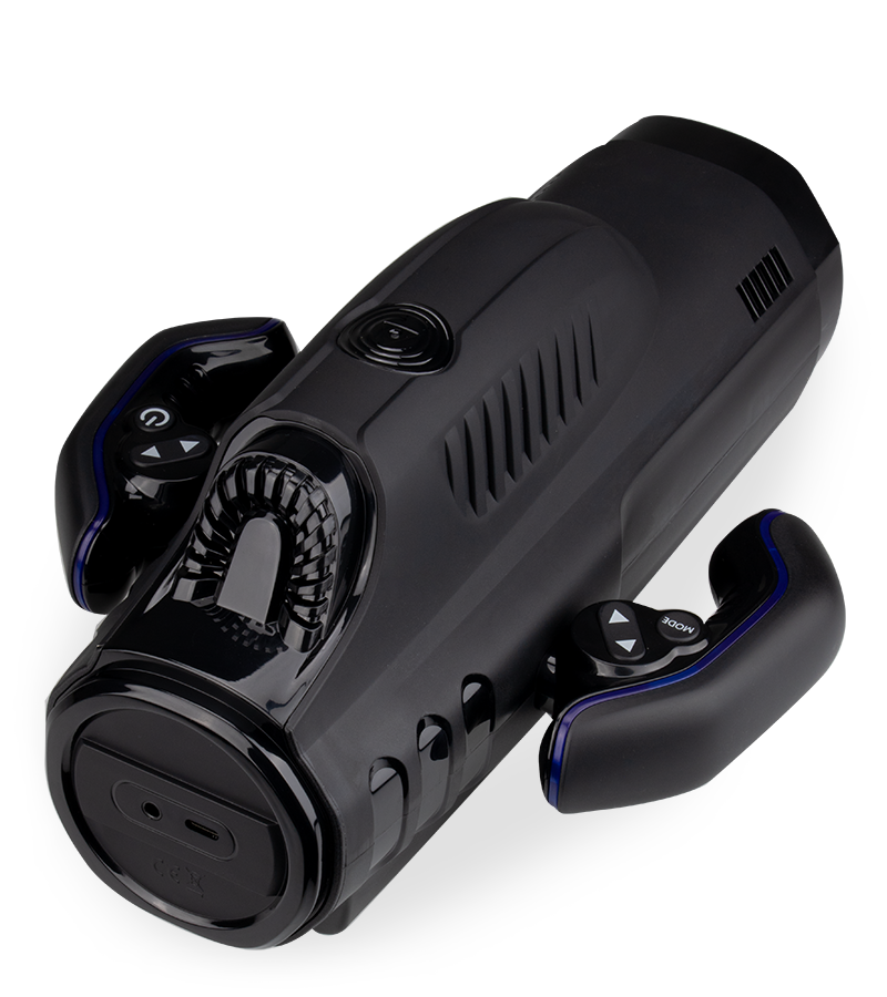 Masturbateur à poignées va-et-vient et aspirant Awesome