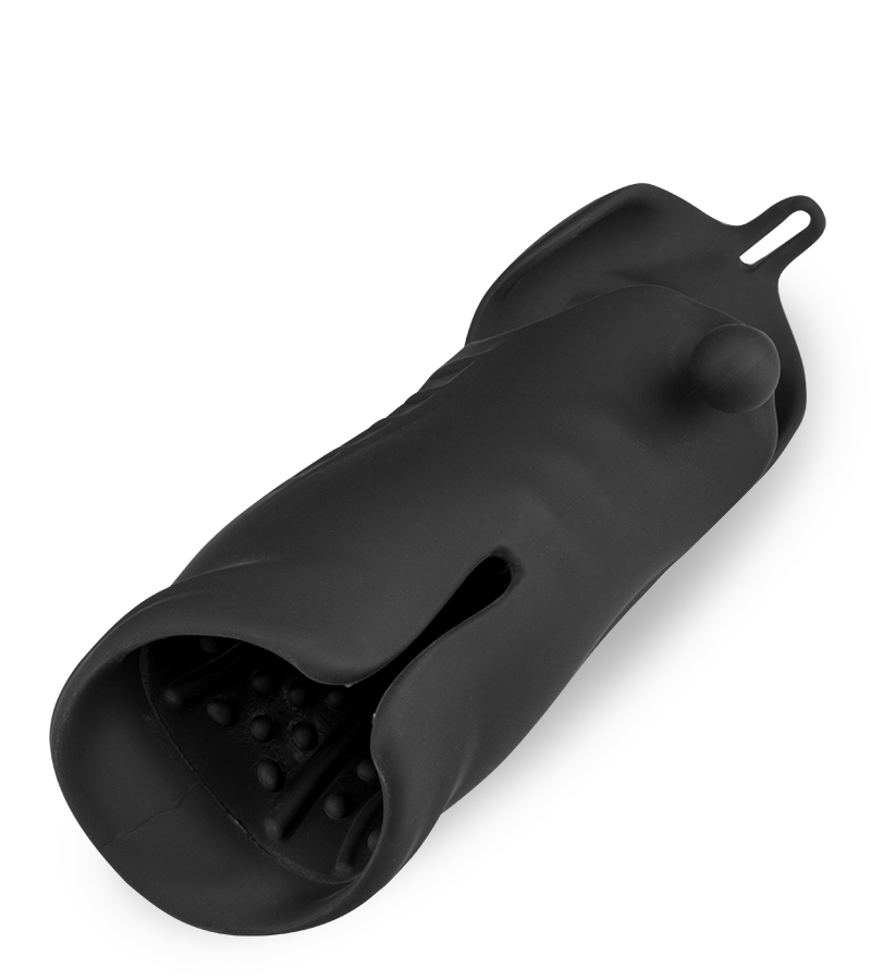 Masturbateur automatique à double entrée testicules et gland