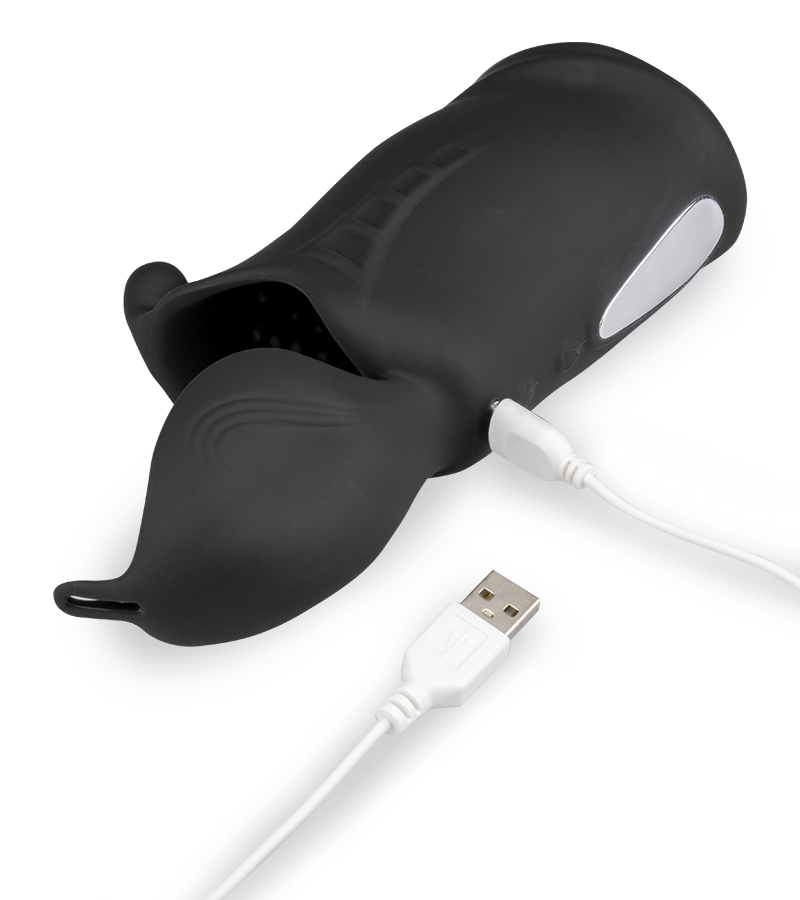 Masturbateur automatique à double entrée testicules et gland