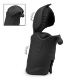 Masturbateur automatique à double entrée testicules et gland