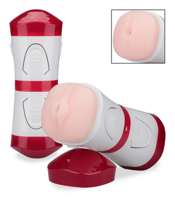 Masturbateur double plaisir vagin anus en silicone