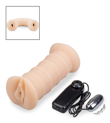 Masturbateur double vagin vibrant