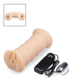 Masturbateur double vagin vibrant