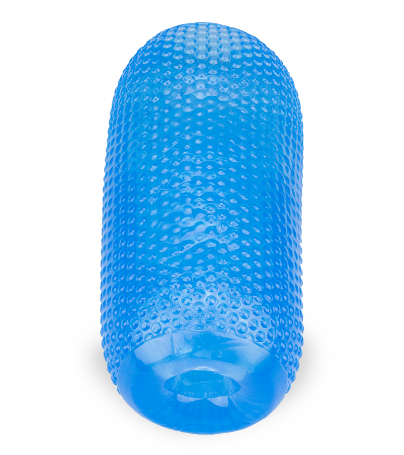 Masturbateur manuel double entrée strié