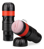 Masturbateur manuel téléscopique vibrant