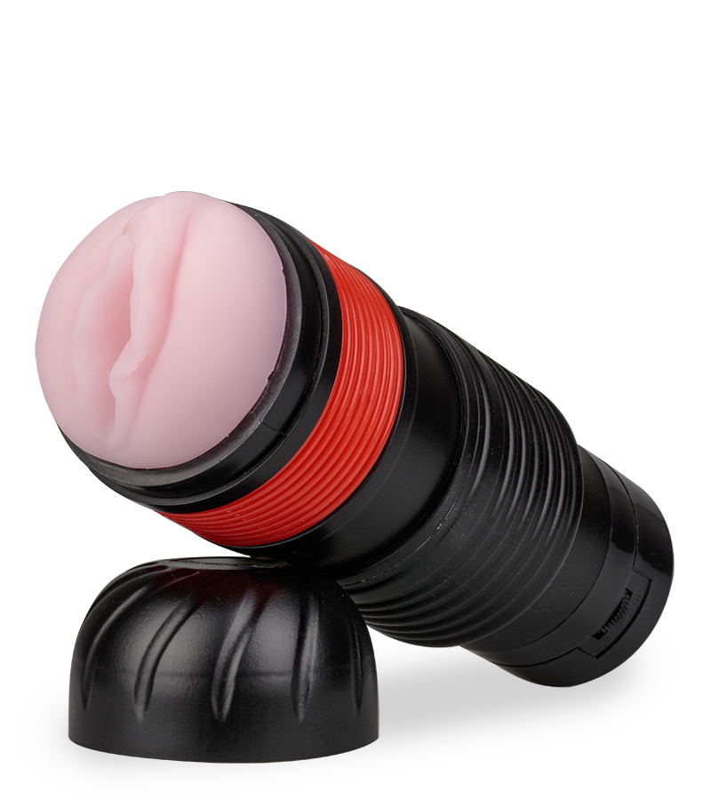 Masturbateur manuel téléscopique vibrant