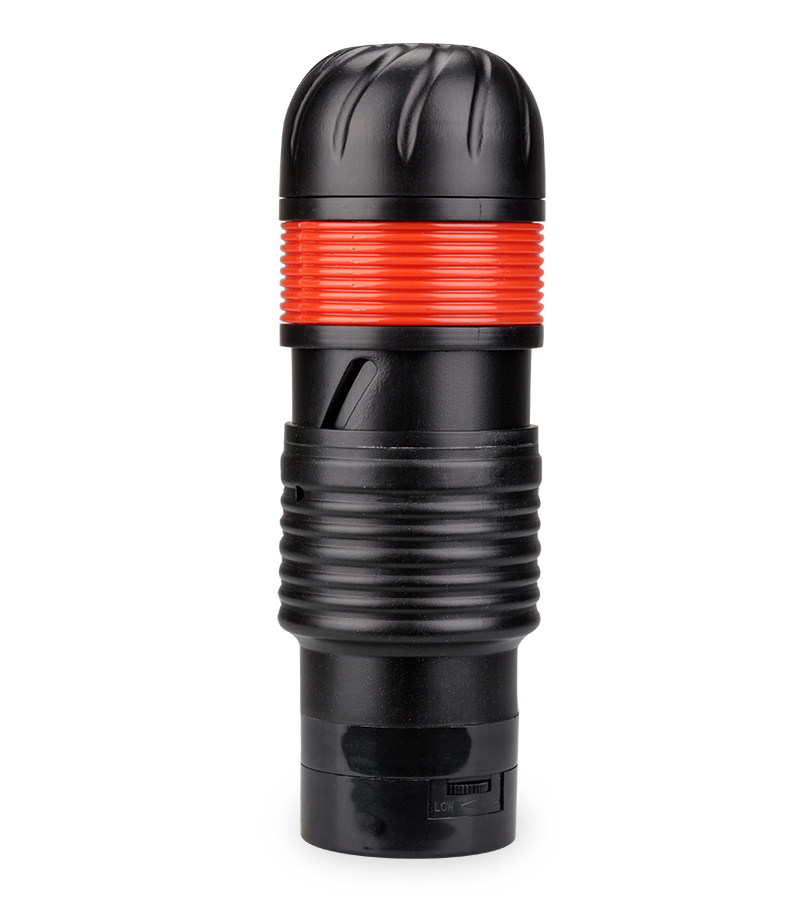 Masturbateur manuel téléscopique vibrant