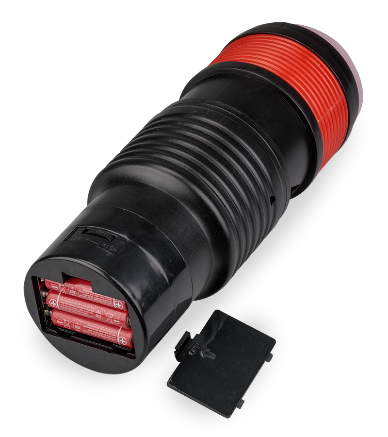 Masturbateur manuel téléscopique vibrant