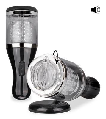 Masturbateur rotatif avec fonction vocale Huzzah